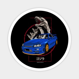 Skyline R34 Godjila Magnet